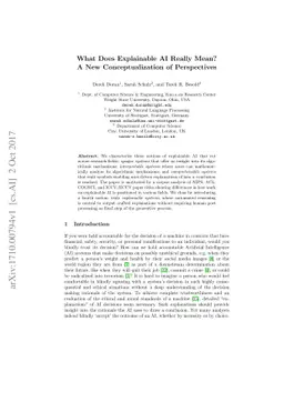 What Does Explainable AI Really Mean? A New Conceptualization of
  Perspectives