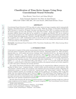 Classification of Time-Series Images Using Deep Convolutional Neural
  Networks