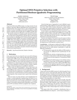 Optimal DNN Primitive Selection with Partitioned Boolean Quadratic
  Programming