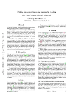 Finding phonemes: improving machine lip-reading