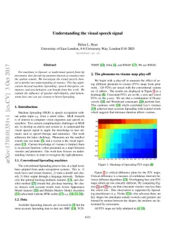 Understanding the visual speech signal