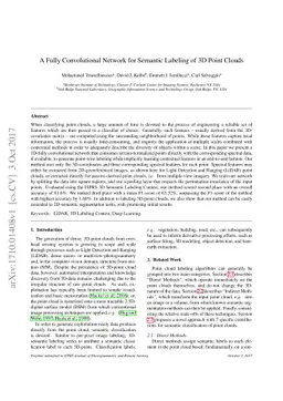 A Fully Convolutional Network for Semantic Labeling of 3D Point Clouds