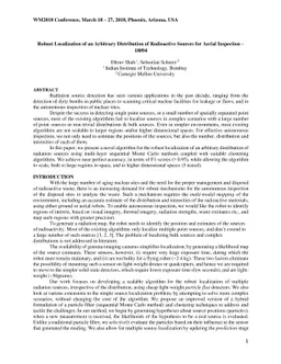 Robust Localization of an Arbitrary Distribution of Radioactive Sources
  for Aerial Inspection