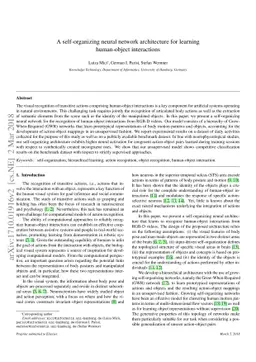 A self-organizing neural network architecture for learning human-object
  interactions