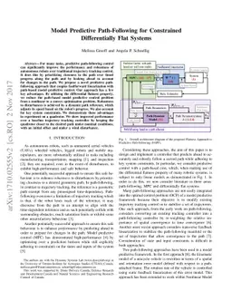Model Predictive Path-Following for Constrained Differentially Flat
  Systems