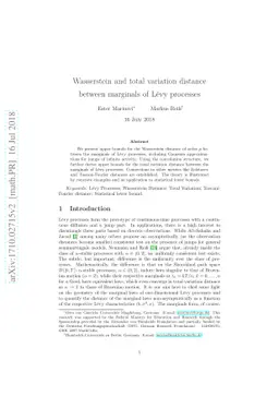 Wasserstein and total variation distance between marginals of Lévy
  processes