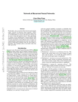 Network of Recurrent Neural Networks