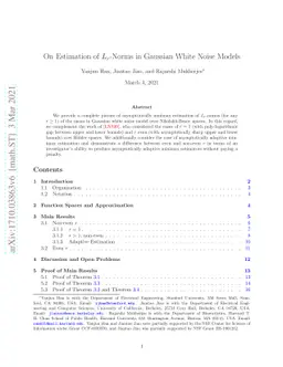 On Estimation of $L_{r}$-Norms in Gaussian White Noise Models