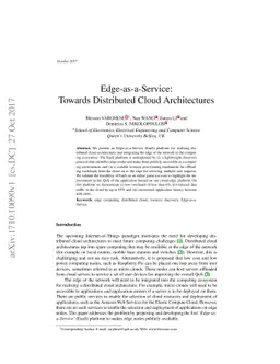 Edge-as-a-Service: Towards Distributed Cloud Architectures