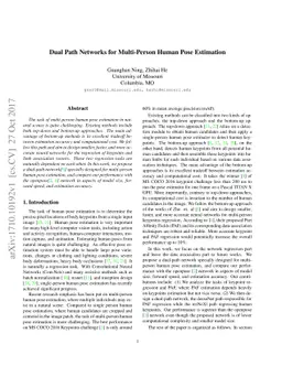 Dual Path Networks for Multi-Person Human Pose Estimation