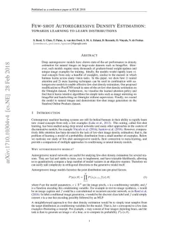 Few-shot Autoregressive Density Estimation: Towards Learning to Learn
  Distributions