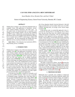 Can you find a face in a HEVC bitstream?