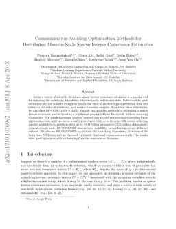 Communication-Avoiding Optimization Methods for Distributed
  Massive-Scale Sparse Inverse Covariance Estimation