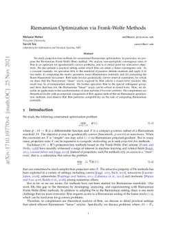Riemannian Optimization via Frank-Wolfe Methods