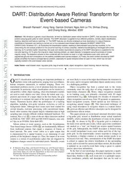 DART: Distribution Aware Retinal Transform for Event-based Cameras
