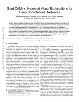 Grad-CAM++: Improved Visual Explanations for Deep Convolutional Networks