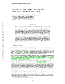 Eigenoption Discovery through the Deep Successor Representation
