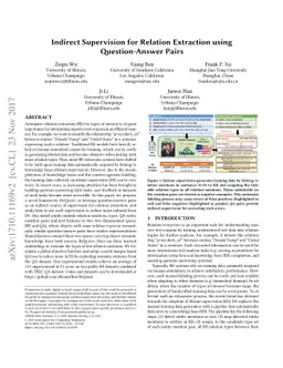 Indirect Supervision for Relation Extraction using Question-Answer Pairs