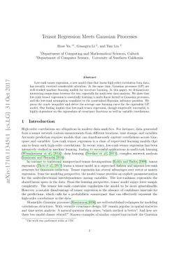 Tensor Regression Meets Gaussian Processes
