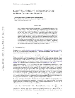 Latent Space Oddity: on the Curvature of Deep Generative Models