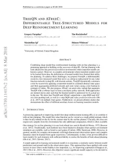 TreeQN and ATreeC: Differentiable Tree-Structured Models for Deep
  Reinforcement Learning