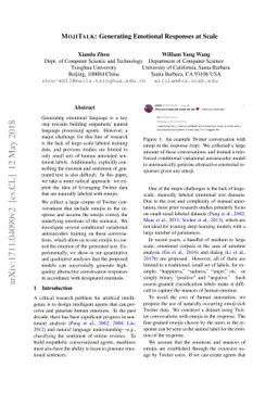 MojiTalk: Generating Emotional Responses at Scale