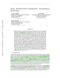 Data Augmentation Generative Adversarial Networks