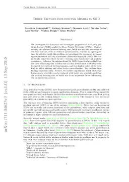 Three Factors Influencing Minima in SGD