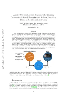 ADaPTION: Toolbox and Benchmark for Training Convolutional Neural
  Networks with Reduced Numerical Precision Weights and Activation
