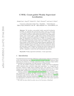 C-WSL: Count-guided Weakly Supervised Localization