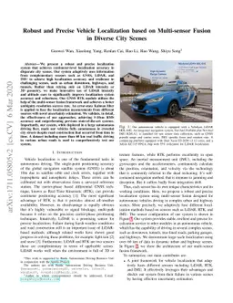 Robust and Precise Vehicle Localization based on Multi-sensor Fusion in
  Diverse City Scenes