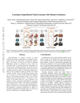 Learning Compositional Visual Concepts with Mutual Consistency