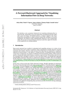 A Forward-Backward Approach for Visualizing Information Flow in Deep
  Networks