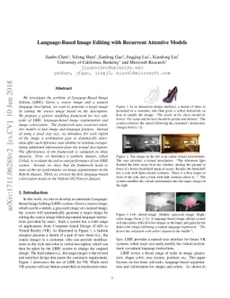 Language-Based Image Editing with Recurrent Attentive Models