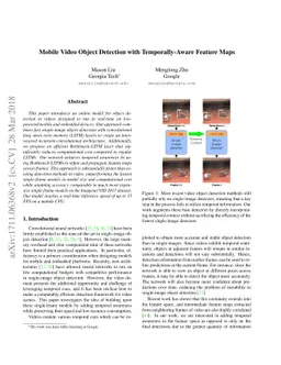 Mobile Video Object Detection with Temporally-Aware Feature Maps