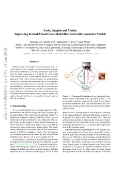Look, Imagine and Match: Improving Textual-Visual Cross-Modal Retrieval
  with Generative Models