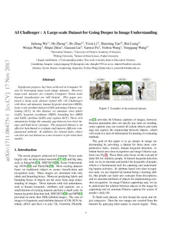 AI Challenger : A Large-scale Dataset for Going Deeper in Image
  Understanding