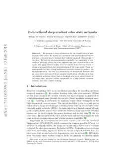 Bidirectional deep-readout echo state networks