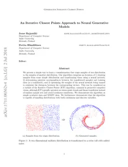 An Iterative Closest Points Approach to Neural Generative Models
