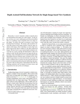 Depth Assisted Full Resolution Network for Single Image-based View
  Synthesis