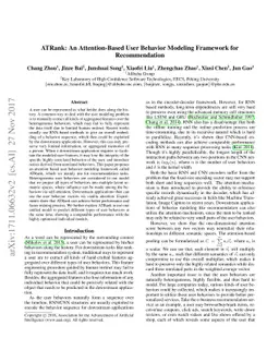 ATRank: An Attention-Based User Behavior Modeling Framework for
  Recommendation
