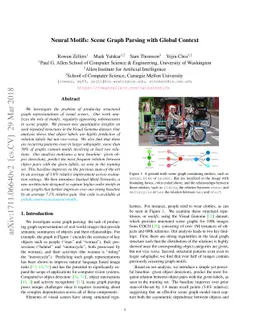 Neural Motifs: Scene Graph Parsing with Global Context