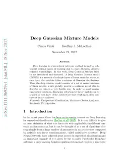 Deep Gaussian Mixture Models