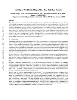 Intelligent Word Embeddings of Free-Text Radiology Reports