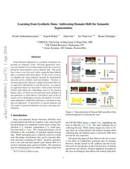 Learning from Synthetic Data: Addressing Domain Shift for Semantic
  Segmentation
