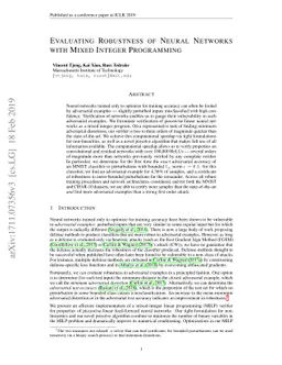 Evaluating Robustness of Neural Networks with Mixed Integer Programming