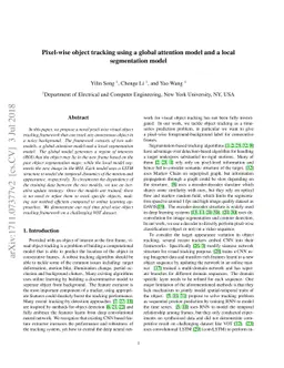 Pixel-wise object tracking