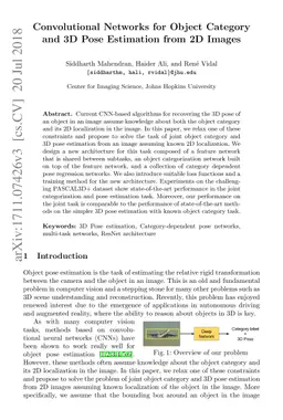Convolutional Networks for Object Category and 3D Pose Estimation from
  2D Images