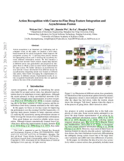 Action Recognition with Coarse-to-Fine Deep Feature Integration and
  Asynchronous Fusion