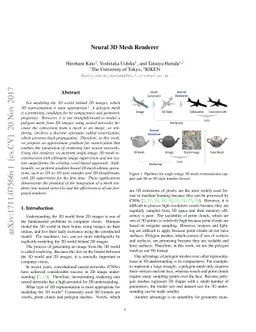 Neural 3D Mesh Renderer